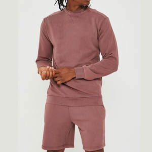 Meilleure vente Ensemble T-shirt et short de poids lourd pour homme imprimé de logo personnalisé et respirant quantité minimale de commande basse grande taille avec short pour l'été - Product Image 2