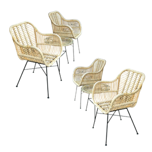 Mobilier d'hôtel chaise de salle à manger chaise en rotin osier pour événement salle à manger et banquet chaise en osier empilable de haute qualité d'Indonésie - Product Image 2