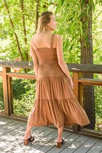 Bohème nouveau concepteur robe à volants pour l'été porter femmes col carré longue sans manches été plage et tenue décontractée robe - Product Image 4