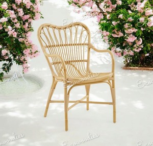 เก้าอี้รับประทานอาหารหวายไม้ไผ่หรูหราแบบโบราณสำหรับห้องรับประทานอาหารร้านอาหารคาเฟ่โรงแรมเฟอร์นิเจอร์หวายทออย่างยอดเยี่ยมและเรียบง่าย - Product Image 2