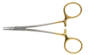 Private Label High Quality OEM <b>Stainless</b> <b>Steel</b> Tungsten Carbide Inserts Halsey Needle Holder Gold <b>Rings</b> Surgical Instruments - Product Image 3