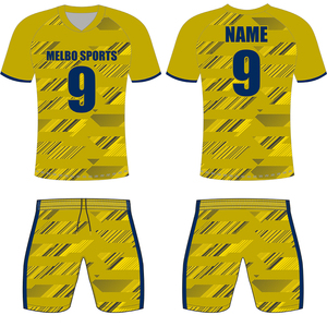 <b>High</b> Quality Team Club Soccer Jerseys Shorts Set Custom Heat-Transfer <b>Printed</b> 100% Polyester Lightweight Breathable Men's Adult - Product Image 2