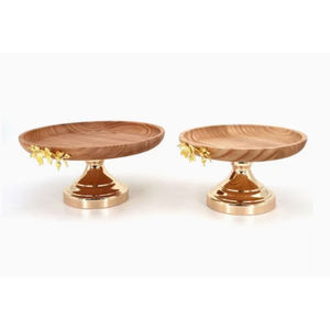 Elegant Design 3 Tier Wooden <b>Cake</b> Tray With Metal <b>Stand</b> Wholesale Home Kitchen Table Top <b>Cake</b> Dessert <b>Stand</b> and Holder <b>for</b> <b>Sale</b> - Product Image 4