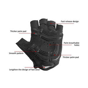 Gants de cyclisme professionnels-Moto VTT-Gants d'entraînement demi-doigt Gant de vélo de route pour hommes ou femmes - Product Image 3