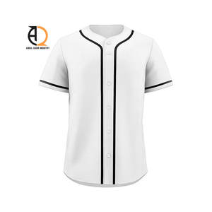 Uniforme de Béisbol Clásico de Malla Transpirable con Estampado Digital Personalizado, Jersey de Béisbol Bordado en Negro para Hombre - Product Image 4