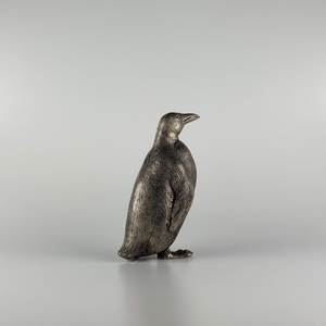 Presse-papiers en fonte métallique en forme d'oiseau, finition bronze foncé, statue animale pour la décoration intérieure, presse-papiers de table - Product Image 2