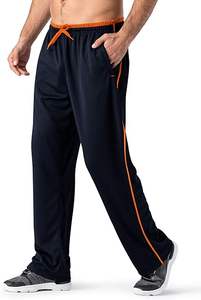 Pantalons de survêtement personnalisés pour l'hiver Vente en gros Pantalon de jogging droit vierge Pantalon de survêtement lourd avec cordon de serrage pour hommes en polyester - Product Image 4