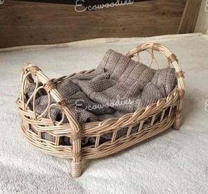 Cuna de madera de bambú natural de calidad superior, cunas para bebés, muebles para niños hechos a mano - Product Image 5