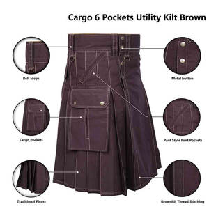 Moins cher Prix Meilleure vente Kilts en coton pour hommes Kilts en coton respirants Kilts en coton confortables pour hommes - Product Image 4