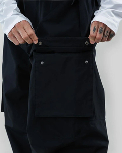 Pantalones Cargo de Algodón Negro Personalizados al por Mayor para Hombre, con Bolsillos Grandes, Cordón Ajustable, Multibolsillos, Estilo Holgado, Hip Hop, Cintura Media - Product Image 3