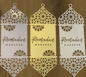 Elegant Metal Moon With Hanging Star Table Decor Handmade Islamic Centerpiece Ramadan Eid Home Display <b>Office</b> <b>Decoration</b> - Product Image 6