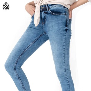 Vente chaude Jeans pour femmes Taille haute Denim séchage rapide Jeans pour femmes Mode slim stretch Jeans en denim pour femmes - Product Image 4