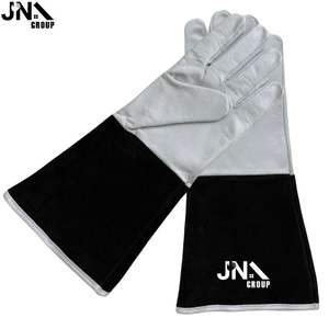 Gants de soudage Tig à manches longues personnalisés Gants de sécurité en cuir de chèvre pour le travail Soudeur en gros - Product Image 2
