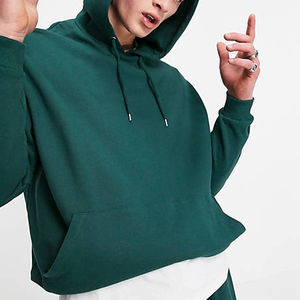 Survêtement surdimensionné pour hommes Ensembles à capuche survêtement homme vert en coton personnalisé - Product Image 6