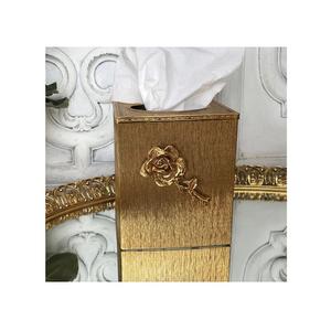 Boîte de papier de soie de conception classique en aluminium boîte de papier de soie de taille personnalisée de forme carrée pour l'utilisation de fête d'événement - Product Image 1