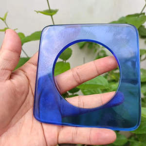 Pulsera de perlas de diamantes de resina multicolor hecha a mano para mujer, naranja Natural accesorio de moda a la moda, aniversarios - Product Image 4