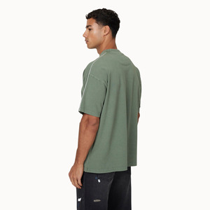 Vente en gros T-shirts pour hommes personnalisés 4XL 240 Gsm 100% T-shirts unis en coton T-shirts vierges à épaules tombantes - Product Image 3