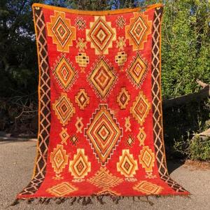 Auténticas Alfombras Marroquíes Hechas a Mano de Lana, Diseños Berber Tradicionales, Estilos Vintage Modernos para Decoración del Hogar - Product Image 1