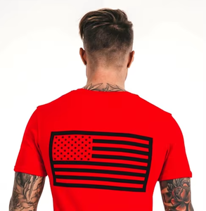 T-shirt pour homme de haute qualité 100% coton avec impression de logo de marque personnalisée - Product Image 3