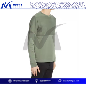 Sudadera de moda para hombre 100% algodón de punto de alta calidad puños acanalados dobladillo máxima comodidad para ropa atlética informal - Product Image 3