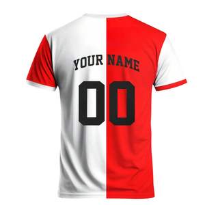 Prix de gros, best-seller, faible MOQ, maillot de football professionnel à col rond avec nom et numéro d'équipe personnalisés - Product Image 2