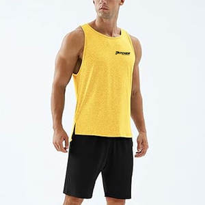 Camiseta sin mangas de gimnasio informal de punto transpirable de alta calidad para hombre-MOQ bajo Slim Fit 100% algodón - Product Image 3