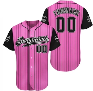 Uniforme de Béisbol Personalizado de Alta Calidad, Transpirable, de Secado Rápido, con Cuello en V, para Hombre, en Spandex/Poliéster/Algodón - Product Image 4