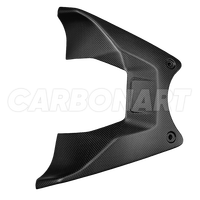 Carbonart - Carenado de Fibra de Carbono Real para Ducati Diavel V4, Protector de Tanque, Pieza de Repuesto/Reparación