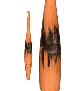 Crochets en bois Ensemble de 7 3mm à 12mm Poignée souple ergonomique Crochets pour tricoter le fil à crocheter Meilleur cadeau - Product Image 1