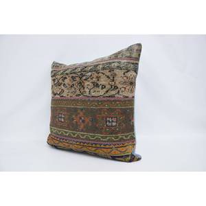 28x28 Multicolor Bohemian Wool Pillow Vintage Embroidered Patchwork Cushion Woven Decorative Floor Cushion <b>18x18</b> Inches - Product Image 4