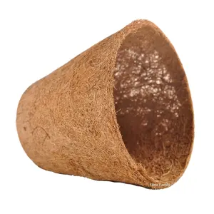 Экологически чистый и биоразлагаемый горшок из кокосового волокна/популярный в садоводстве как экологически чистая альтернатива типичным пластиковым горшкам