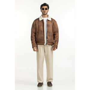 เสื้อแจ็คเก็ต MN-JKT-WS25-119 ทรงปกติ ไซส์ XS คอตั้ง ปิดด้วยซิป สไตล์สตรีทแฟชั่น สำหรับฤดูใบไม้ผลิและฤดูหนาว - Product Image 5