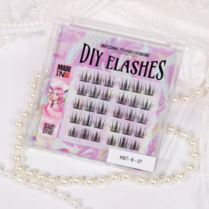 Pestañas Postizas en Racimo con Curvatura C, Hechas a Mano con Cabello Sintético Pre-encolado, Longitud de 14 mm, Grosor de 0.07 mm, Ultra Suaves, NBT-N-07 - Product Image 1