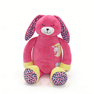 Peluche de Conejito Rosa Personalizado, Peluche de Conejo Durmiendo, Peluche de Conejito de Orejas Largas y Suaves - Product Image 3