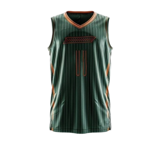 Maillot de basket-ball personnalisable 100% polyester respirant tissu en maille impression par sublimation grande taille uniforme de basket-ball d'été - Product Image 2