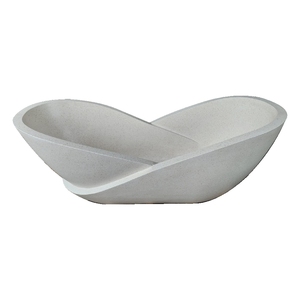 Baignoire autoportante de luxe moderne en terrazzo et ciment, finition polie, taille personnalisée pour villa, utilisation intérieure/extérieure - Product Image 2