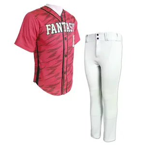 High Quality Custom Made Comfortable Multicolor Sublimed Baseball & Soft ball Jersey Uniforms