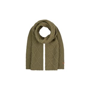 Châle et écharpe décontractés en maille texturée 100 % acrylique marron pour femme, fabriqués en TR Capra, avec chauffe-jambes doux pour l'hiver - Product Image 5