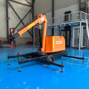 Nhỏ gọn gấp điện sàn cần cẩu nhỏ di động JIB <span class=keywords><strong>Crane</strong></span> thủy lực di động thiết kế cho cửa hàng tầng nâng - Product Image 3