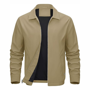 Chaquetas de bombardero con capucha de lona para hombre, aspecto elegante brillante, textura suave, prendas de vestir exteriores ligeras, diseño elegante, precio al por mayor, Invierno - Product Image 2