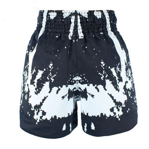 Haute qualité 100% coton personnalisé Velcro solide écologique respirant ensemble de gymnastique Kickboxing BJJ MMA Thai Boxe Shorts-pour le combat - Product Image 3