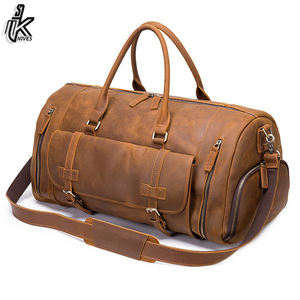 Sacs de voyage Vintage en cuir de vache véritable pour hommes, style crazy horse - Product Image 6