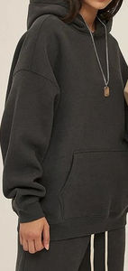 Sweat à capuche surdimensionné pour hommes de haute qualité entièrement personnalisable brodé lavé Technique manteau d'hiver décontracté col à capuche pour adultes - Product Image 2