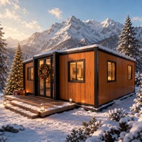 Villa modulaire personnalisée à trois chambres, structure en acier, maison préfabriquée avec installation rapide pour projets d'hébergement touristique