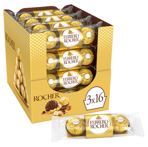 24 Pièces de Chocolat Fin aux Noisettes Ferrero Rocher 600 Gm à la Collection Ferrero Rocher Chocolat Kunafa Barre à la Pistache - Product Image 4
