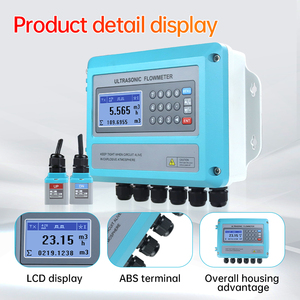 Độ chính xác cao không xâm nhập siêu âm đo lưu lượng dầu lỏng DN100 dn200 4-20mA đầu ra đo lưu lượng cảm biến nhựa - Product Image 5