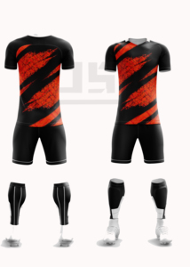Ensemble de maillots et shorts de football personnalisés avec tissu 100 % polyester léger et respirant pour la performance des équipes d'élite (unisexe) - Product Image 3
