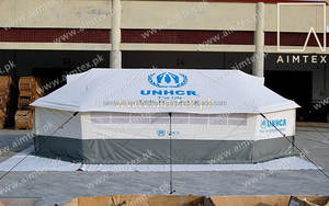 Venta al por mayor tienda de campaña familiar 23m2 tamaño largo transpirable bajo precio diseño personalizado tienda de campaña familiar de calidad superior para la salida - Product Image 4