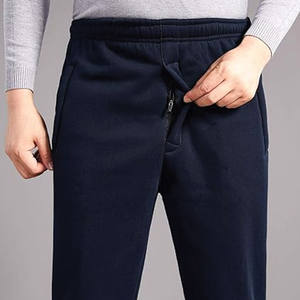 Pantalones de chándal de pierna recta de Color negro, tamaño ajustable, estilo más nuevo, ropa para exteriores, pantalones de chándal transpirables de algodón y poliéster para hombres - Product Image 5