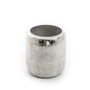 Riz fait à la main martelé motif prix de gros nickelé fleur Vase nouveauté fête de mariage et événement décoratif Pot de fleur - Product Image 1